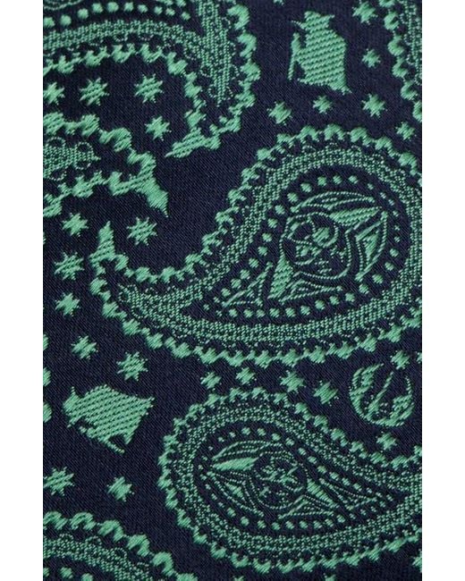Cufflinks Inc. Green Yoda Paisley Silk Tie for men