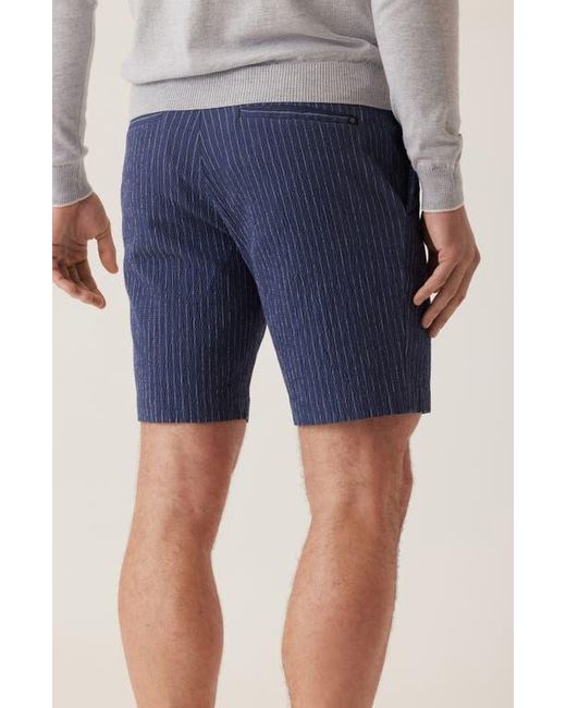Dek Blue Oasis Supernatural Seersucker Bermuda Shorts for men