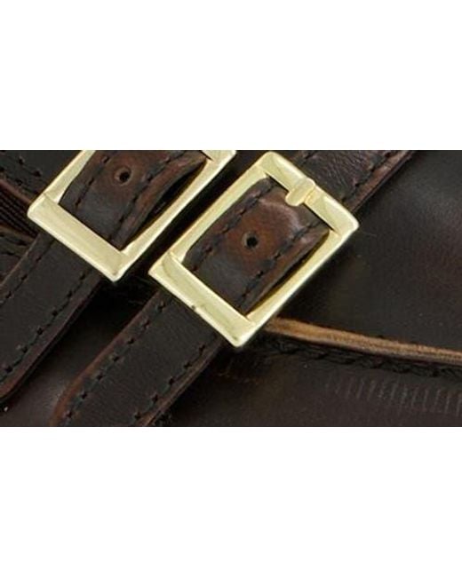Paul Green Brown Caspian Two Buckle Leather Loafer