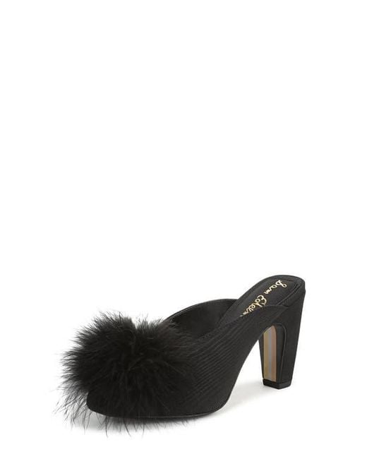 Sam Edelman Black Witney Feather Embellished Pump