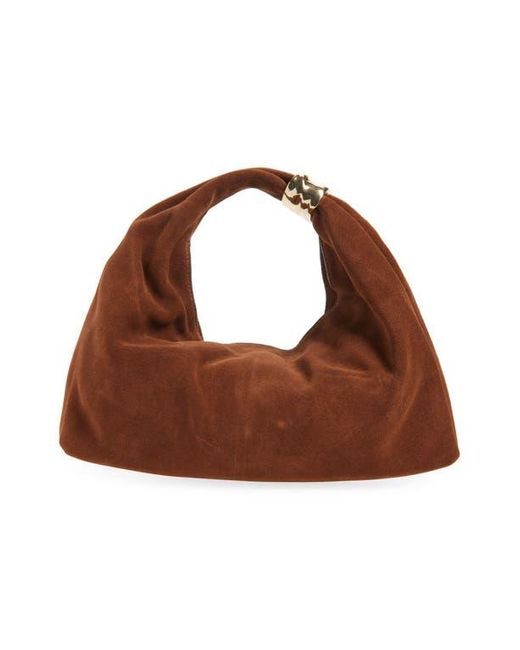 Madewell Brown The Suede Mini Ring Pouch