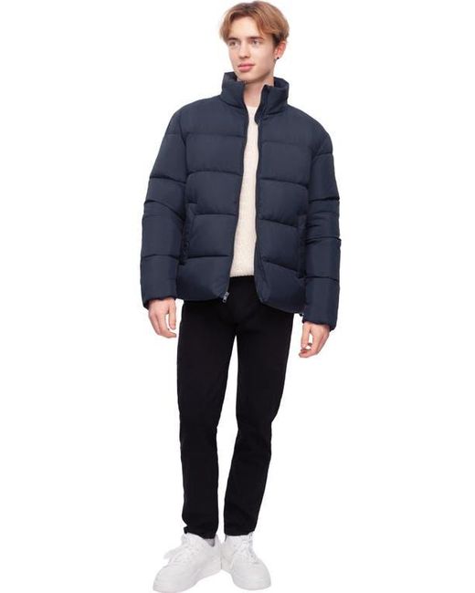 Rokka&Rolla Blue Lightweight Modern Puffer Jacket for men
