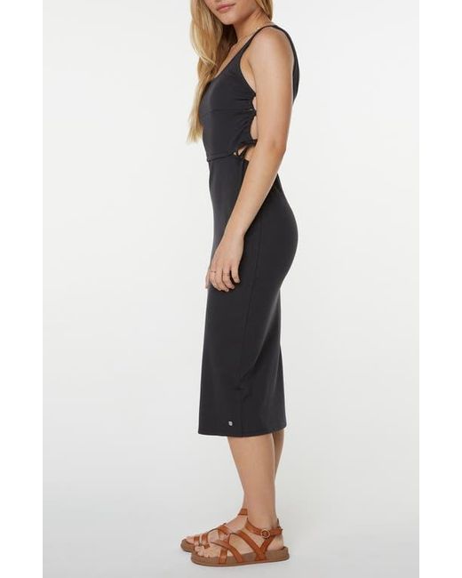 Roxy Black Surf Stoked Midi Dress