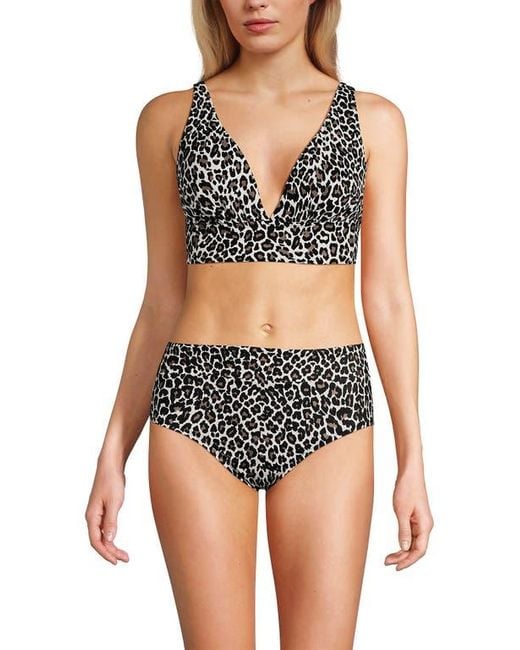 Lands' End Women's Plunge Bikini Top
