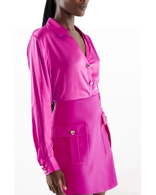 AS by DF Pink Tasha Blouse