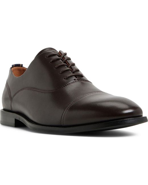 Brooks Brothers Men's Black Cassel Cap Toe Oxford