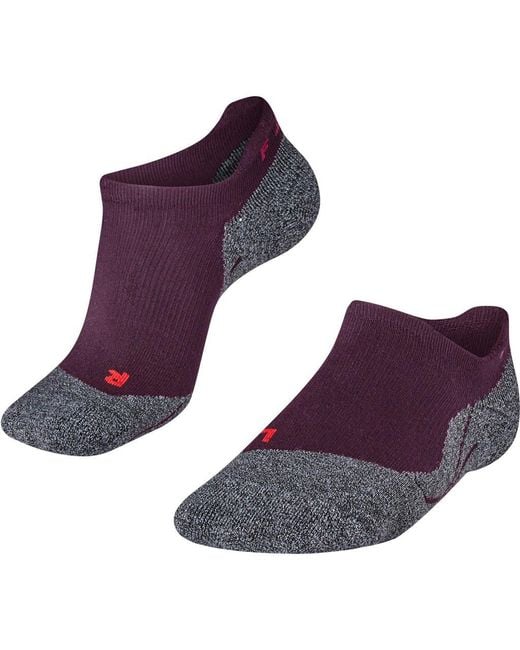 Falke Purple Ru3 Comfort Invisible Running Socks