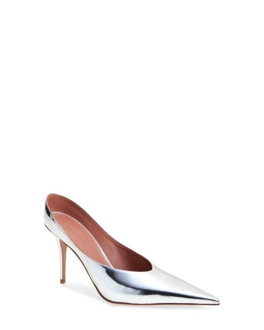 AMINA MUADDI White Anok Pointed Toe Mule