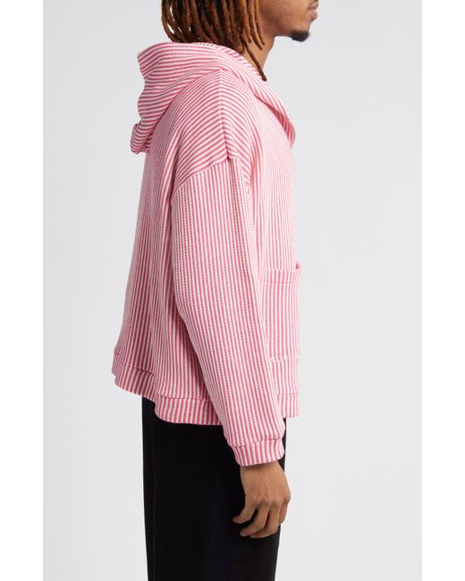 KROST Pink Stripe Zip-up Hoodie for men