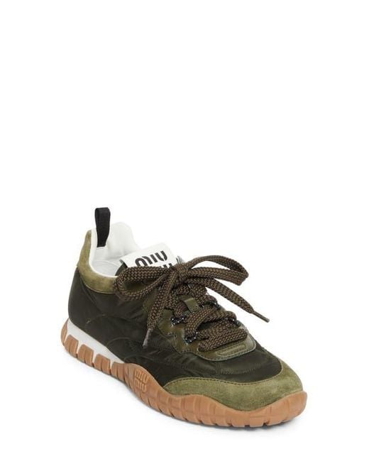 Miu Miu Multicolor Tyre Nylon Sport Sneaker