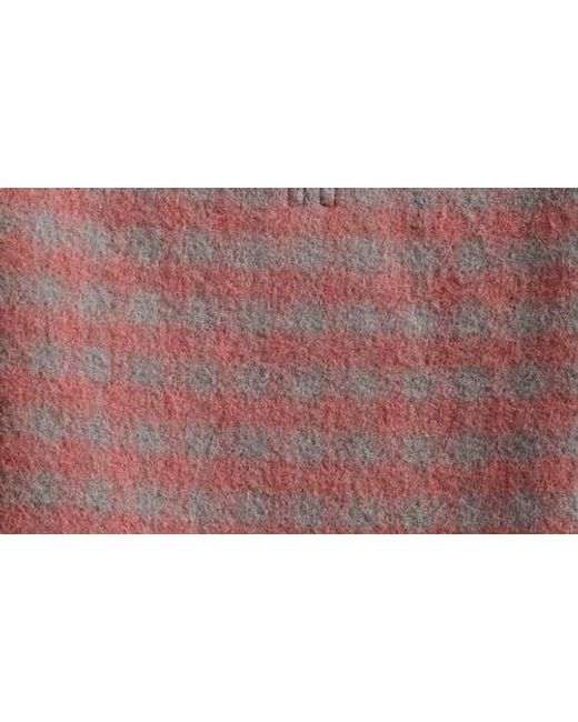 Rick Owens Brown Check Virgin Wool Overshirt
