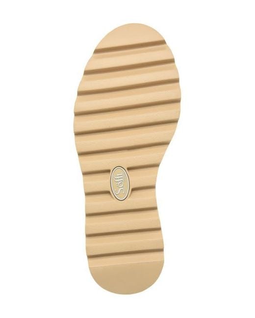 Söfft White Ripley Ankle Strap Platform Wedge Sandal