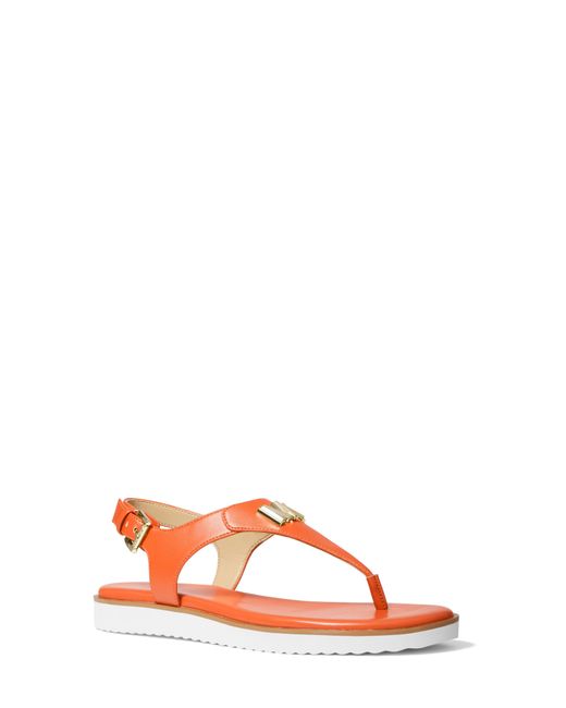 MICHAEL Michael Kors Jilly Flat Sandal in Red Lyst