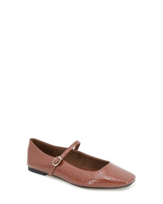 Kenneth Cole Brown Jasper Mary Jane Flat