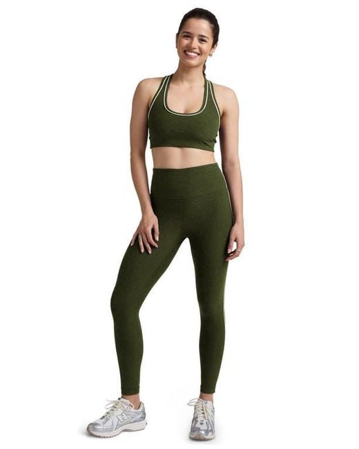 Beyond Yoga Green Space Dye Racerback Sports Bra