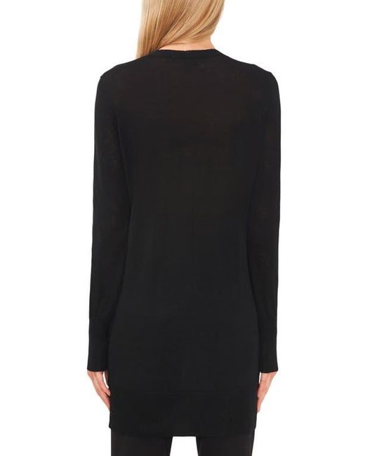 Halogen® Black Side Slit Cardigan