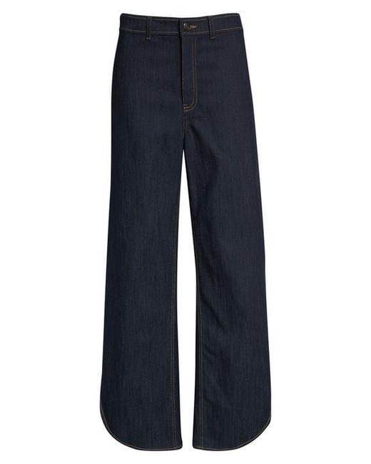 Cinq À Sept Blue Hannah Wide Leg Jeans