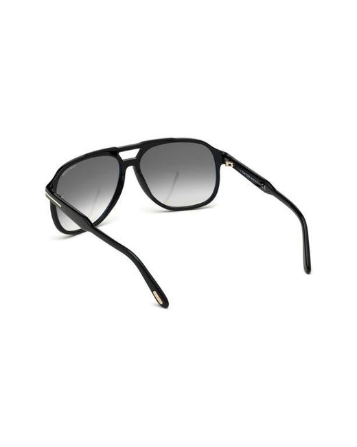 Tom Ford Black Raoul 62Mm Gradient Navigator Sunglasses for men