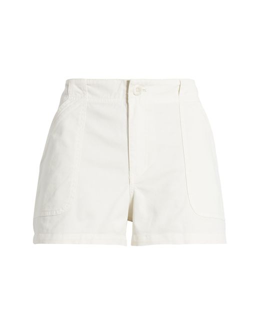 BP. White Cotton Utility Shorts