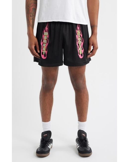 Market Black V12 Mesh Shorts for men