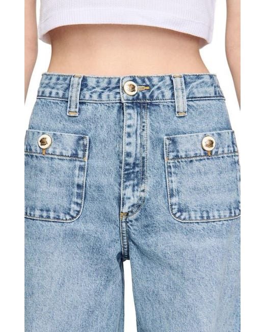 Sandro Blue Faded Jeans