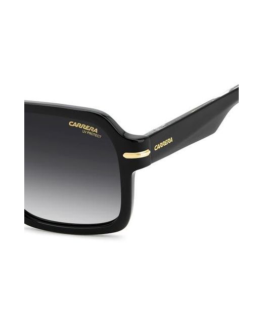 Carrera Black 56Mm Gradient Square Sunglasses for men
