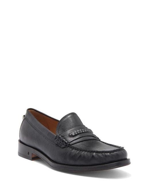John Varvatos Men's Black Hawthorne Chain Bit Loafer