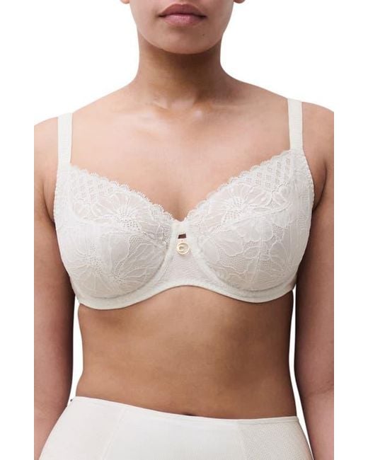 Chantelle White Sublime Full Coverage Underwire Bra