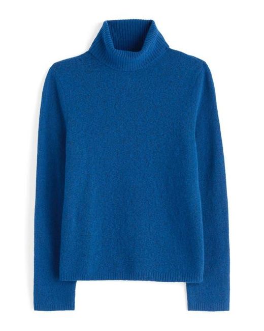 Seasalt Cornwall Blue Cloud Chasing Turtleneck Wool Blend Sweater