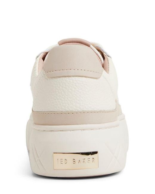 Ted Baker White Adison Platform Sneaker