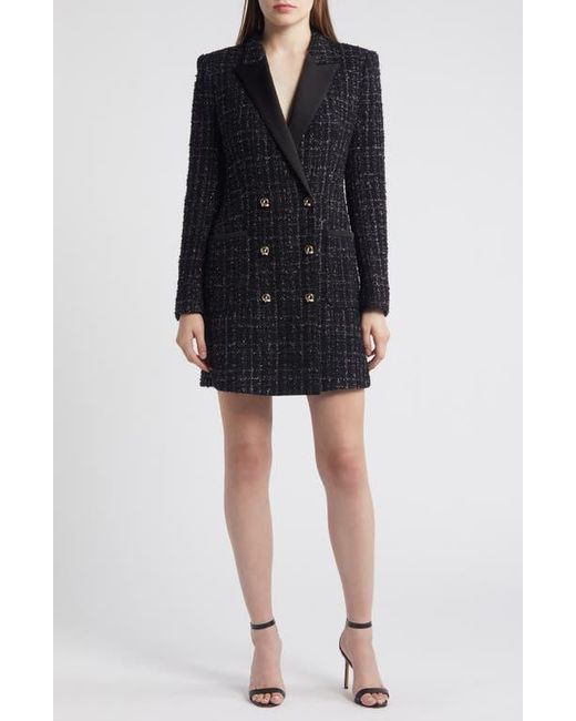 Boss Black Dansian Tweed Long Sleeve Minidress