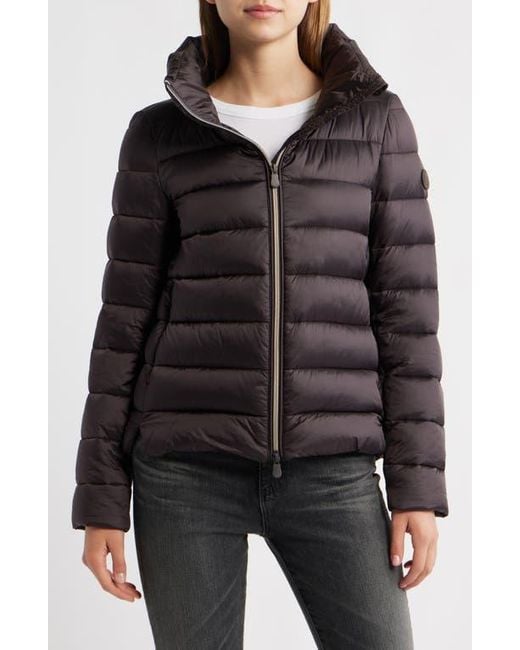 Save The Duck Black Elsie Water & Wind Repellent Puffer Jacket