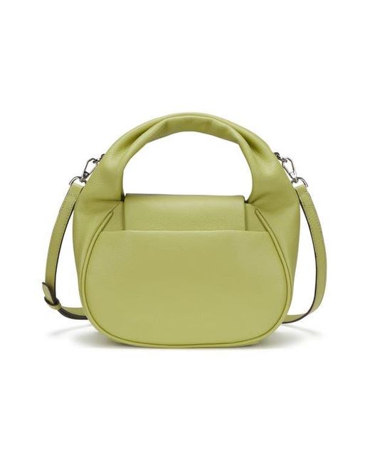 orYANY Green Anaan Leather Top Handle Tote