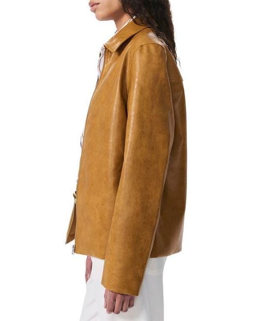 Rag & Bone Brown Jordie Faux Leather Jacket