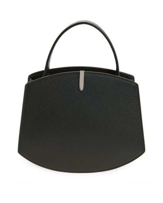 SAVETTE Black Florence 20 Leather Top Handle Bag
