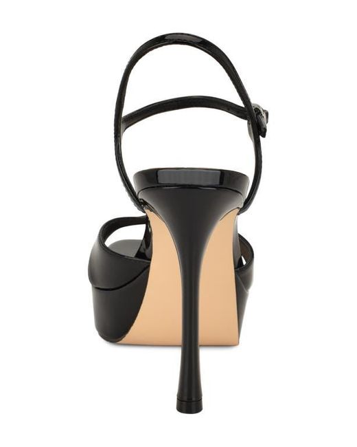 Nine West Black Tates Ankle Strap Platform Sandal