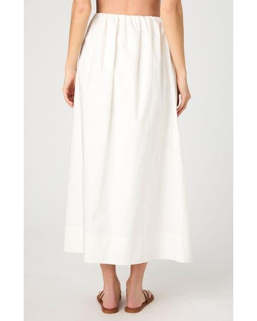 French Connection White Nomi Cotton Maxi Skirt