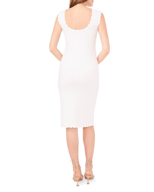 Halogen® White Halogen(r) Sleeveless Knit Dress