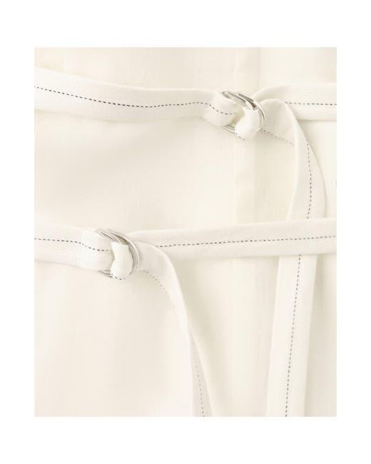 Mango White Open Back Halter Top
