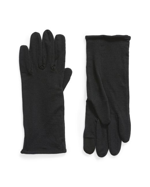 Icebreaker Black 260 Tech Touchscreen Compatible Merino Wool Glove Liners