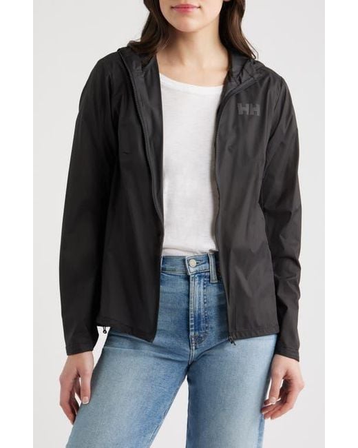 Helly Hansen Black Trail Windbreaker Jacket