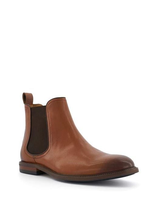 Dune Brown Characteristic Chelsea Boot for men