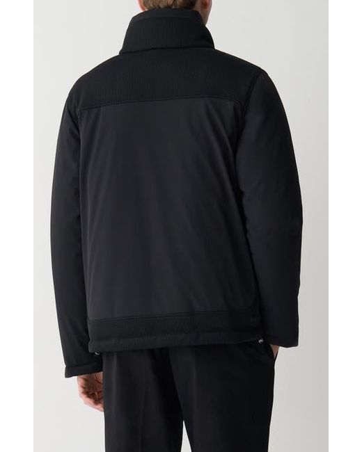 Colmar Black Mixed Media Waterproof Down Jacket for men