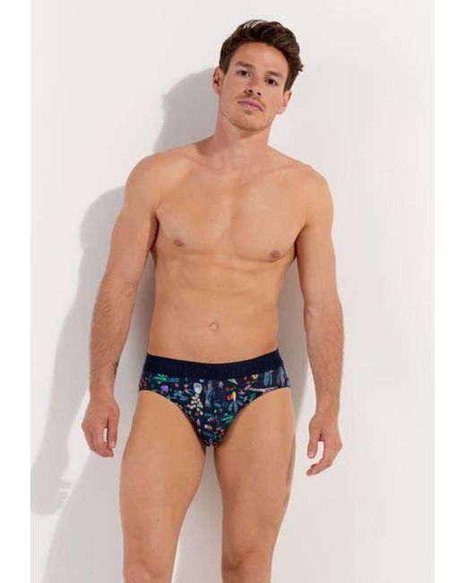 Hom Blue Cactée Mini Briefs for men