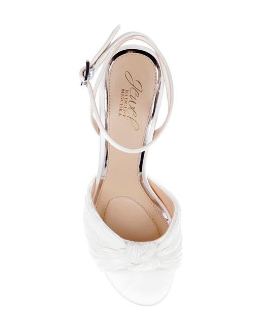 Badgley Mischka White Ibis Ankle Strap Sandal
