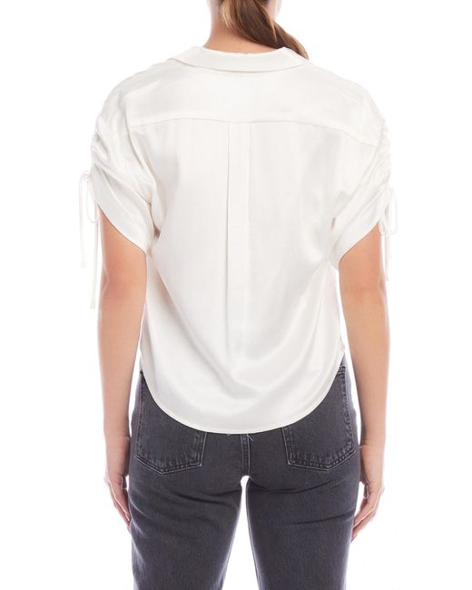 Fifteen Twenty White Ryan Short Sleeve Button-up Shirt