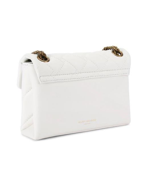 Kurt Geiger Black Kensington Leather Mini Crossbody Bag