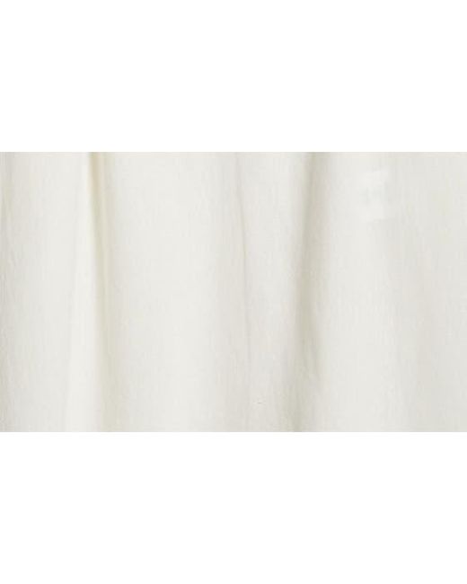 Jones New York White Raglan Sleeve Linen Blend Top