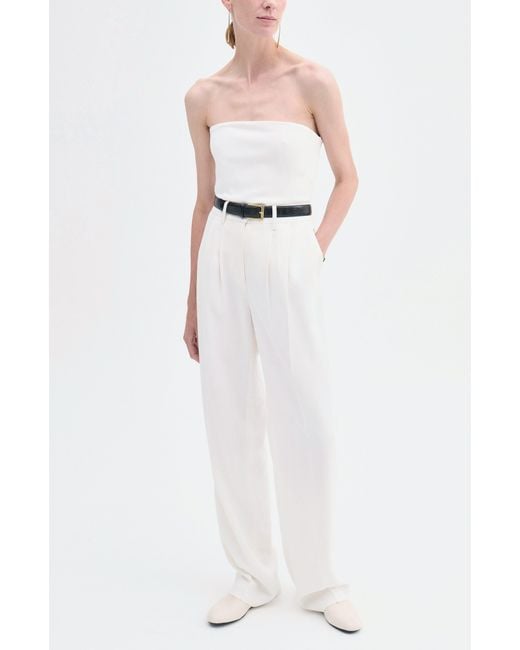 Co. White Strapless Bustier Top
