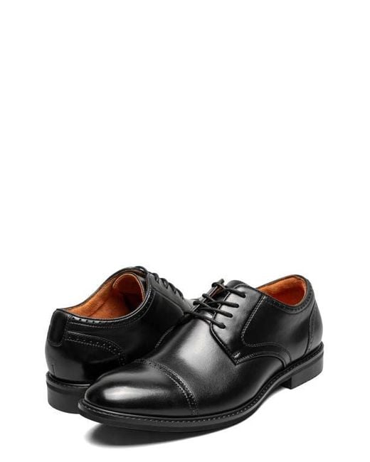 Stacy Adams Black Bailey Cap Toe Derby for men